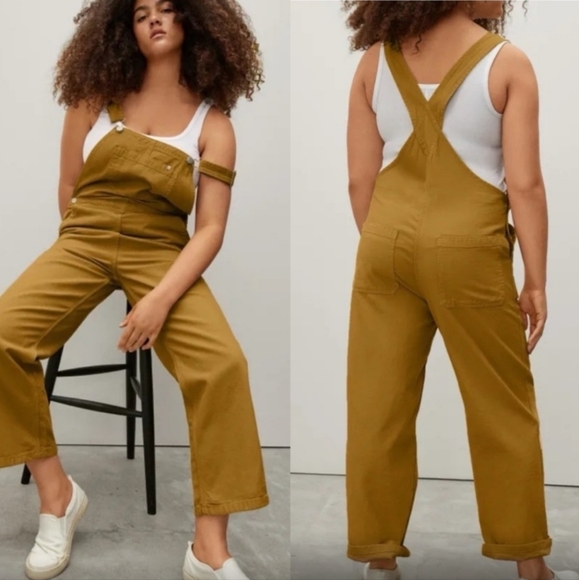 EVERLANE The Canvas Overalls in Mustard - Picture 1 of 11